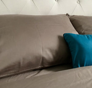 Lits articulés indépendants | Ensemble draps en rayonne de bambou satiné