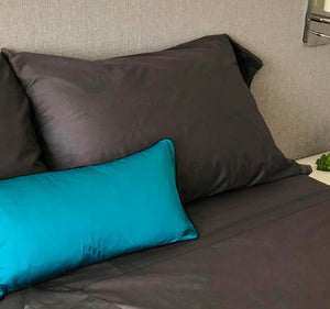 Lits articulés indépendants | Ensemble draps en rayonne de bouleau satiné