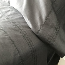 Charger l&#39;image dans la galerie, Ensemble draps en bambou et coton égyptien - Gris ardoise | Sous la couette
