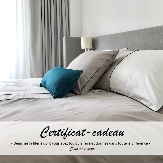 Certificat-cadeau Sous la couette